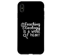 Cita Divertida de Profesor Enseñar geología es una Obra de corazón Carcasa para iPhone XS MAX