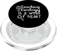 Cita Divertida de Profesor Enseñar geología es una Obra de corazón PopSockets PopGrip para MagSafe