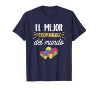 Cita Divertida De Psicología para Un Psicólogo Educativo Camiseta, Hombre, Azul Marino, 3XL