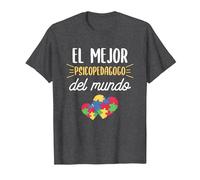 Cita Divertida De Psicología para Un Psicólogo Educativo Camiseta, Hombre, Jaspeado Oscuro, XL