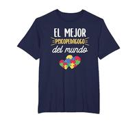 Cita Divertida De Psicología para Un Psicólogo Educativo Camiseta, Hombre Tallas Grandes, Azul Marino, 2X Alto