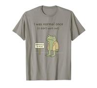Cita Divertida de Rana I Was Normal Once It Didn'T Work out Camiseta