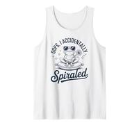 Cita Divertida de Rana Oops I Accidentally Spiraled Meditating Camiseta sin Mangas