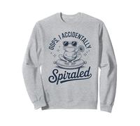 Cita Divertida de Rana Oops I Accidentally Spiraled Meditating Sudadera