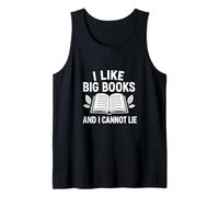 Cita divertida de ratón de biblioteca I Like Big Books Camiseta sin Mangas