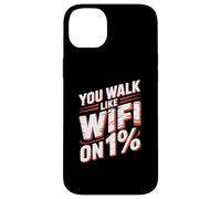 Cita Divertida de Slow Walker | Ropa de Humor sarcástica WiFi Divertida Carcasa para iPhone 14 Plus