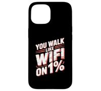 Cita Divertida de Slow Walker | Ropa de Humor sarcástica WiFi Divertida Carcasa para iPhone 15