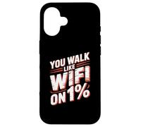Cita Divertida de Slow Walker | Ropa de Humor sarcástica WiFi Divertida Carcasa para iPhone 16