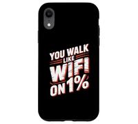 Cita Divertida de Slow Walker | Ropa de Humor sarcástica WiFi Divertida Carcasa para iPhone XR
