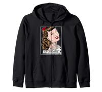 Cita Divertida de Stay Gangster con Tinta Tatuada, Vintage, Pop Art Girl Sudadera con Capucha