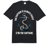 Cita Divertida de The Captain Is Always Right (I'm The Captain) Comfort Colors Adult Heavyweight T-Shirt