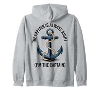 Cita divertida de "The Captain Is Always Right (I'm the Captain)" Sudadera con Capucha