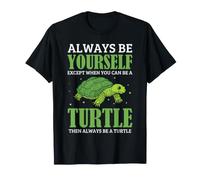 Cita Divertida de Tortuga Marina Siempre sé tú Mismo Camiseta