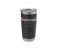 Cita divertida de verano Remember My Why Teacher School's Out Vaso térmico de acero inoxidable de doble pared