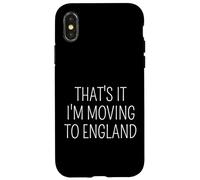 Cita Divertida de Viaje de That's It I'm Moving to England Carcasa para iPhone X/XS