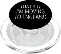 Cita Divertida de Viaje de That's It I'm Moving to England PopSockets PopGrip para MagSafe