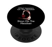 Cita Divertida del Centro de Llamadas Lo Que Sucede en los Auriculares para Jugadores PopSockets PopGrip Adhesivo
