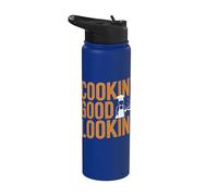 Cita divertida del chef cocinero - Cookin' Good Lookin' Stainless Steel Insulated Water Bottle