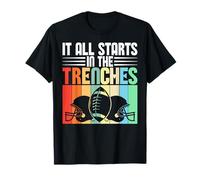 Cita Divertida del día del Juego de fútbol Americano Lineman Camiseta