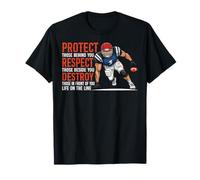 Cita Divertida del día del Juego de fútbol para Jugador de fútbol Americano Camiseta