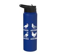 Cita divertida del granjero de pollos Granja Agricultura amante del pollo Stainless Steel Insulated Water Bottle