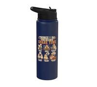 Cita divertida del granjero de pollos Granja Agricultura amante del pollo Stainless Steel Insulated Water Bottle