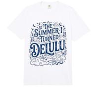 Cita Divertida del Meme de The Summer I Turned Delulu Comfort Colors Adult Heavyweight T-Shirt