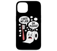 Cita divertida del papel higiénico del cepillo de dientes Carcasa para iPhone 13