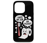 Cita divertida del papel higiénico del cepillo de dientes Carcasa para iPhone 13 Pro