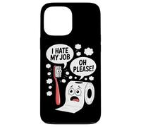 Cita divertida del papel higiénico del cepillo de dientes Carcasa para iPhone 13 Pro Max