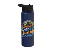 Cita divertida hebrea israelita directamente de Judá Orgulloso judío Stainless Steel Insulated Water Bottle