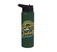Cita divertida hebrea israelita directamente de Judá Orgulloso judío Stainless Steel Insulated Water Bottle