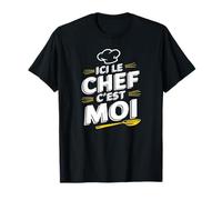 Cita Divertida Ici Le Chef C'est Moi Cadeau para Cocineros y Chefs Camiseta