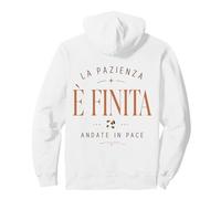 Cita Divertida Italiana La Pazienza È Finita Humor Sudadera con Capucha