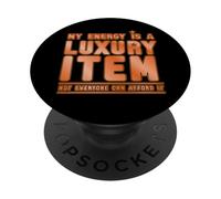 Cita Divertida Mi artículo de Lujo energético No Todo PopSockets PopGrip Adhesivo