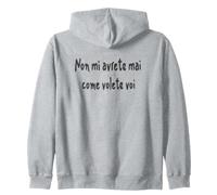 Cita Divertida Non mi avrete MAI Come volete VOI Sudadera con Capucha
