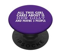Cita Divertida para Amantes de Las Cabras Todo lo Que le Importa a Esta Chica PopSockets PopGrip Adhesivo