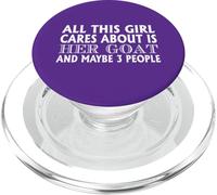 Cita Divertida para Amantes de Las Cabras Todo lo Que le Importa a Esta Chica PopSockets PopGrip para MagSafe