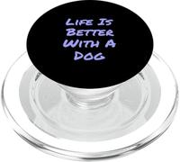 Cita Divertida para Amantes de los Perros Humor La Vida es Mejor con un Perro PopSockets PopGrip para MagSafe
