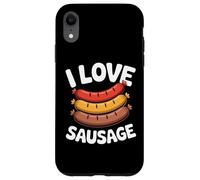 Cita divertida para asar a la parrilla I Love Sausage Carcasa para iPhone XR