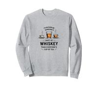 Cita Divertida para Beber con Texto en inglés I'D Rather Be Someone'S Shot of Whisky Sudadera, Unisex para Adultos, Gris Jaspeado, S
