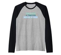 Cita Divertida para Beber This Is Not A Time For Being Sober Camiseta Manga Raglan