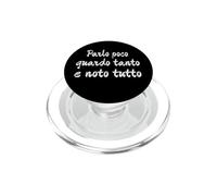 Cita Divertida Parlo Poco guardo Tanto e NOTO Tutto PopSockets PopGrip para MagSafe