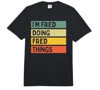 Cita Divertida Personalizada I'm Fred Doing Fred Things Comfort Colors Adult Heavyweight T-Shirt
