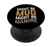 Cita Divertida podría ser Barro podría ser estiércol Agricultura PopSockets PopGrip Adhesivo