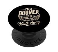 Cita divertida que dice que soy un boomer no quiero sentimientos heridos PopSockets PopGrip Adhesivo