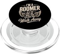 Cita divertida que dice que soy un boomer no quiero sentimientos heridos PopSockets PopGrip para MagSafe