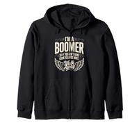 Cita divertida que dice que soy un boomer no quiero sentimientos heridos Sudadera con Capucha