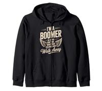 Cita divertida que dice que soy un boomer no quiero sentimientos heridos Sudadera con Capucha