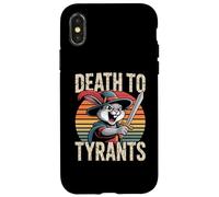 Cita divertida retro de Rabbit Death To Tyrants, vintage de los 90 Carcasa para iPhone X/XS